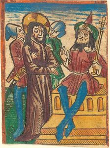 Christ before Pilate, c. 1490. Creator: Unknown