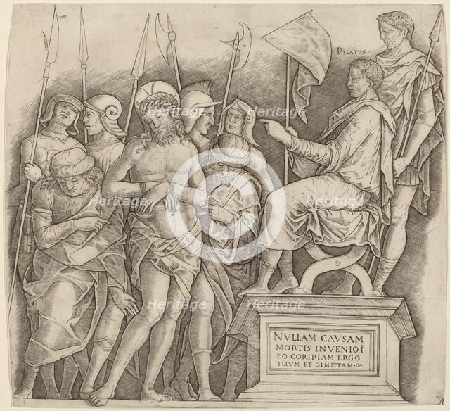 Christ before Pilate, c. 1500/1505. Creator: Giovanni Antonio da Brescia.