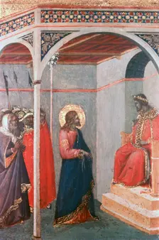 Christ before Pilate c1306-1348. Artist: Pietro Lorenzetti