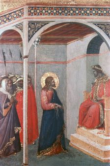 Christ before Pilate c1306-1348. Artist: Pietro Lorenzetti