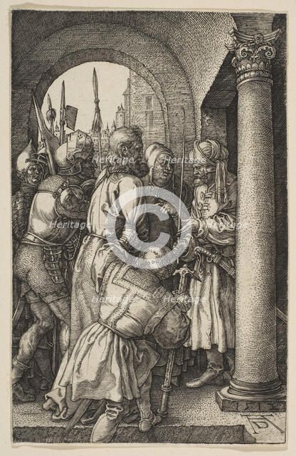 Christ before Pilate, from The Passion, 1512. Creator: Albrecht Durer.