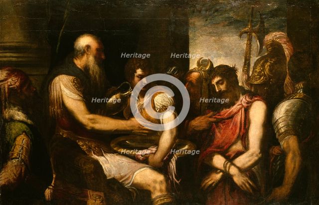 Christ before Pilate, mid-16th century. Creator: Andrea Schiavone.