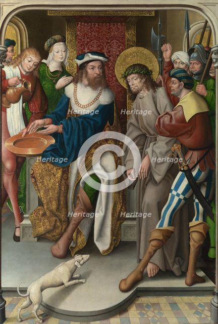 Christ before Pilate (The Liesborn Altarpiece), c. 1520. Artist: Baegert, Jan (ca 1465-ca 1535)