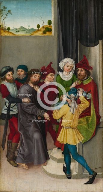 Christ before Pilate; The Resurrection. Creator: Ludwig Schongauer.
