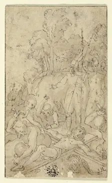 Christ Being Nailed to the Cross, n.d. Creator: Friedrich Sustris