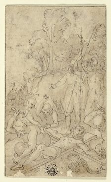 Christ Being Nailed to the Cross, n.d. Creator: Friedrich Sustris