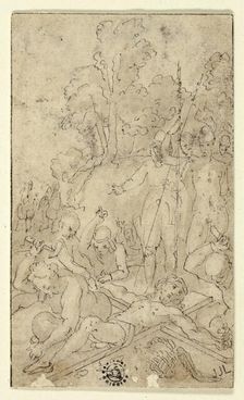Christ Being Nailed to the Cross, n.d. Creator: Friedrich Sustris