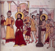 Christ being led to his crucifixion, and Christ being scourged, 1756. Creator: Unknown