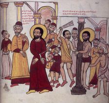 Christ being led to his crucifixion, and Christ being scourged, 1756. Creator: Unknown