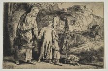 Christ between his Parents, Returning from the Temple, 1654. Creator: Rembrandt Harmensz van Rijn