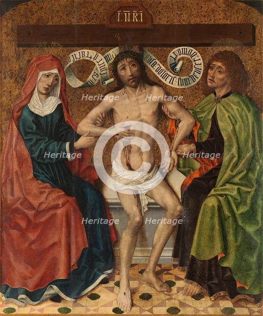 Christ between the Virgin and Saint John, c1475-c1480. Creator: Diego de la Cruz.