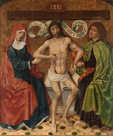 Christ between the Virgin and Saint John, c1475-c1480. Creator: Diego de la Cruz