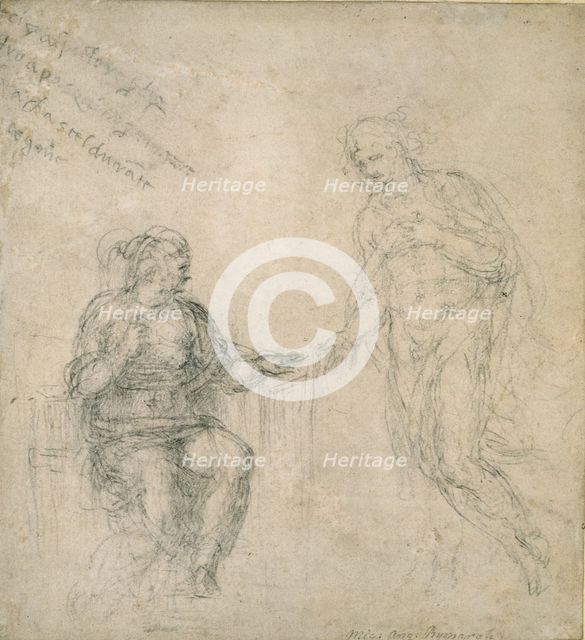 Christ bidding farewell to his Mother after the Resurrection, 16th century. Artist: Michelangelo Buonarroti.