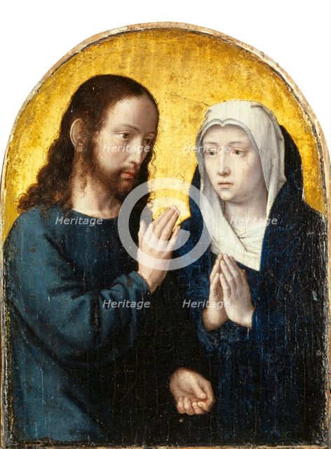 Christ bidding farewell to the Virgin, 1492. Creator: Gerard David.
