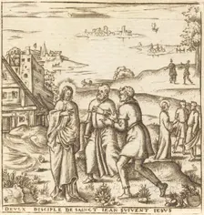 Christ Bids Two Disciples of John the Baptist to Follow Him, probably c. 1576/1580. Creator: Leonard Gaultier
