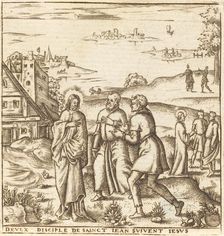 Christ Bids Two Disciples of John the Baptist to Follow Him, probably c. 1576/1580. Creator: Leonard Gaultier