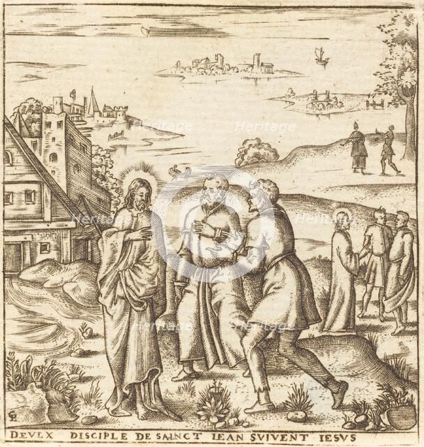 Christ Bids Two Disciples of John the Baptist to Follow Him, probably c. 1576/1580. Creator: Leonard Gaultier.