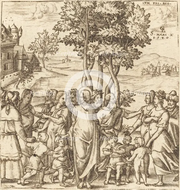 Christ Blesses the Children, probably c. 1576/1580. Creator: Leonard Gaultier.