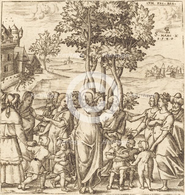 Christ Blesses the Children, probably c. 1576/1580. Creator: Leonard Gaultier.