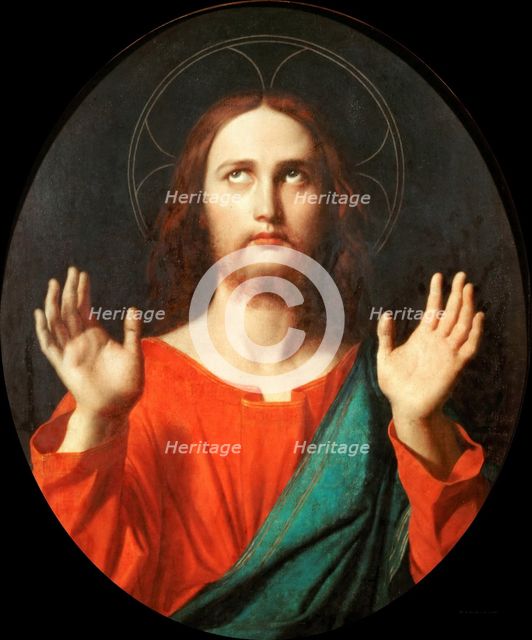 Christ Blessing, 1834. Creator: Ingres, Jean Auguste Dominique (1780-1867).