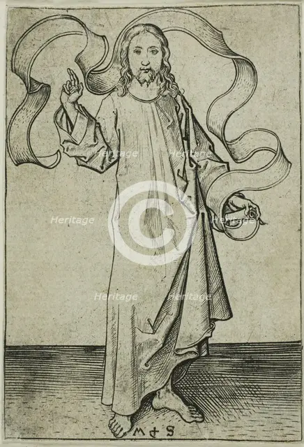Christ Blessing, n.d. Creator: Martin Schongauer.