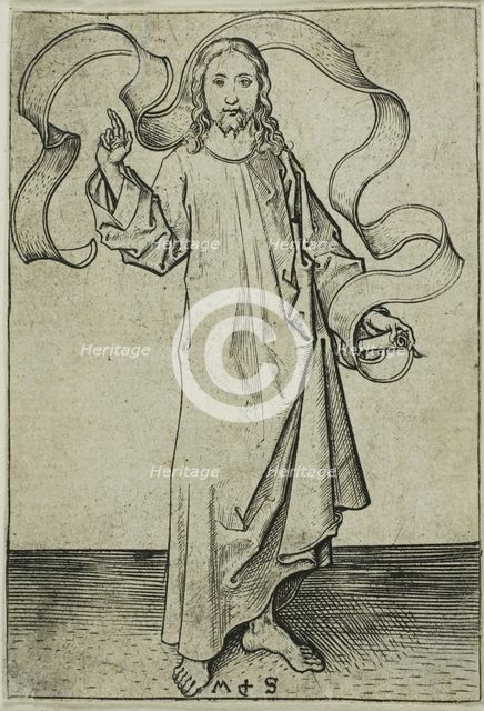 Christ Blessing, n.d. Creator: Martin Schongauer.