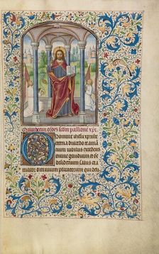 Christ Blessing; Arenberg Hours, early 1460s. Creator: Willem Vrelant