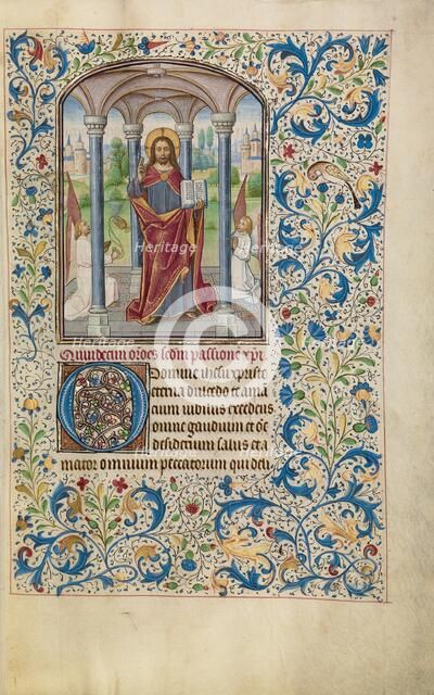 Christ Blessing; Arenberg Hours, early 1460s. Creator: Willem Vrelant.