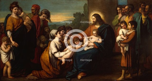 Christ blessing Little Children, 1781. Creator: Benjamin West.