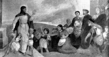 Christ Blessing Little Children, 1898. Creator: Unknown
