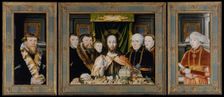 Christ Blessing, Surrounded by a Donor Family , ca. 1573-82. Creator: Unknown
