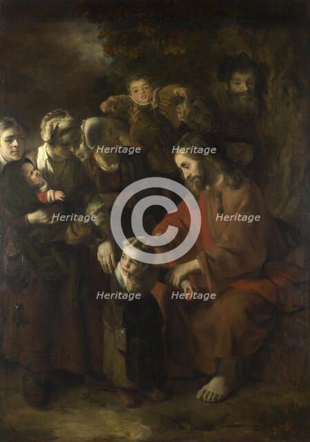 Christ blessing the Children, 1652. Artist: Maes, Nicolaes (1634-1693)