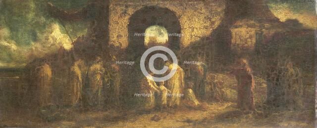 Christ blessing the children, 1870-1886.  Creator: Adolphe Monticelli.