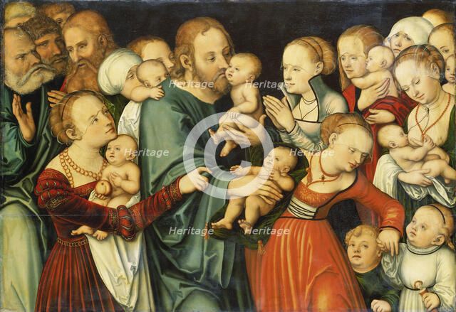 Christ Blessing the Children, c1535-1540. Creator: Lucas Cranach the Elder.