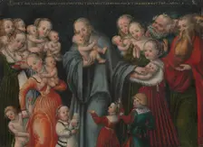 Christ Blessing the Children, ca. 1545-50. Creator: Lucas Cranach the Younger