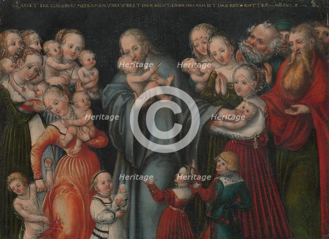 Christ Blessing the Children, ca. 1545-50. Creator: Lucas Cranach the Younger.