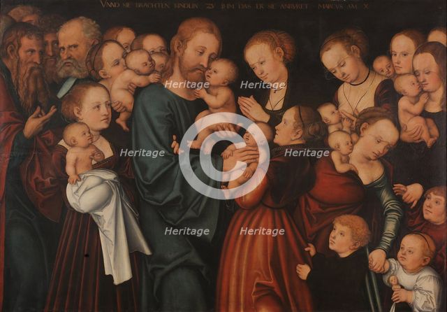 Christ Blessing the Children (Let the little children come to me), after 1537.