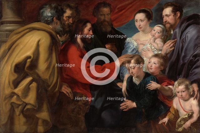Christ Blessing the Children (Let the little children come to me), c1618-1620. Creator: Dyck, Sir Anthony van (1599-1641).