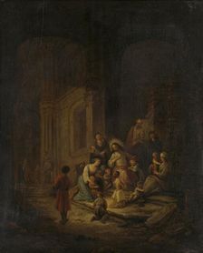 Christ Blessing the little Children, 1640-1672. Creator: Jacob Willemsz de Wet the elder
