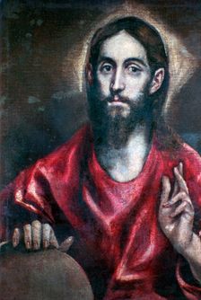 Christ Blessing ('The Saviour of the World'), 17th century. Artist: El Greco