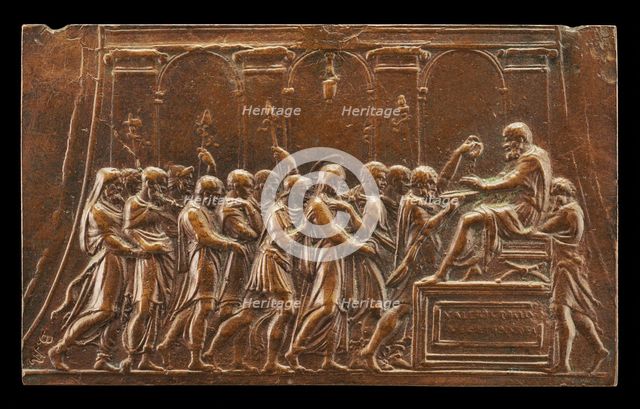 Christ Brought Before Pontius Pilate. Creator: Valerio Belli.