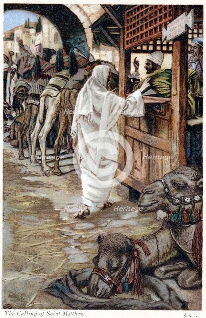 Christ calling Matthew, the tax collector, c1890. Artist: James Tissot