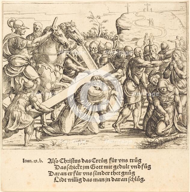 Christ Carrying the Cross, 1547. Creator: Augustin Hirschvogel.