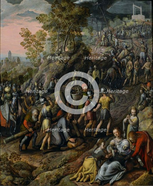 Christ carrying the Cross, 1562. Artist: Beuckelaer, Joachim (ca. 1533-1574)