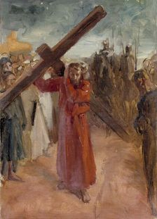 Christ Carrying the Cross, 1890-1895. Creator: Albert Edelfelt
