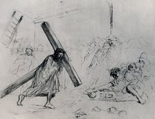 Christ Carrying the Cross 1925.Artist: Jean Louis Forain