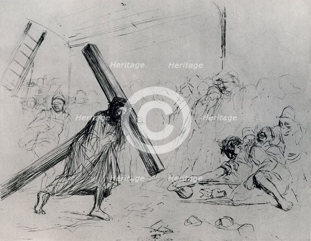 'Christ Carrying the Cross', 1925.Artist: Jean Louis Forain