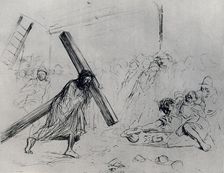 Christ Carrying the Cross 1925.Artist: Jean Louis Forain