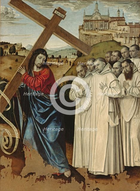 Christ Carrying the Cross with Carthusians.