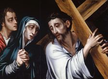 Christ Carrying the Cross with the Virgin and Saint John, 1570. Creator: Luis de Morales